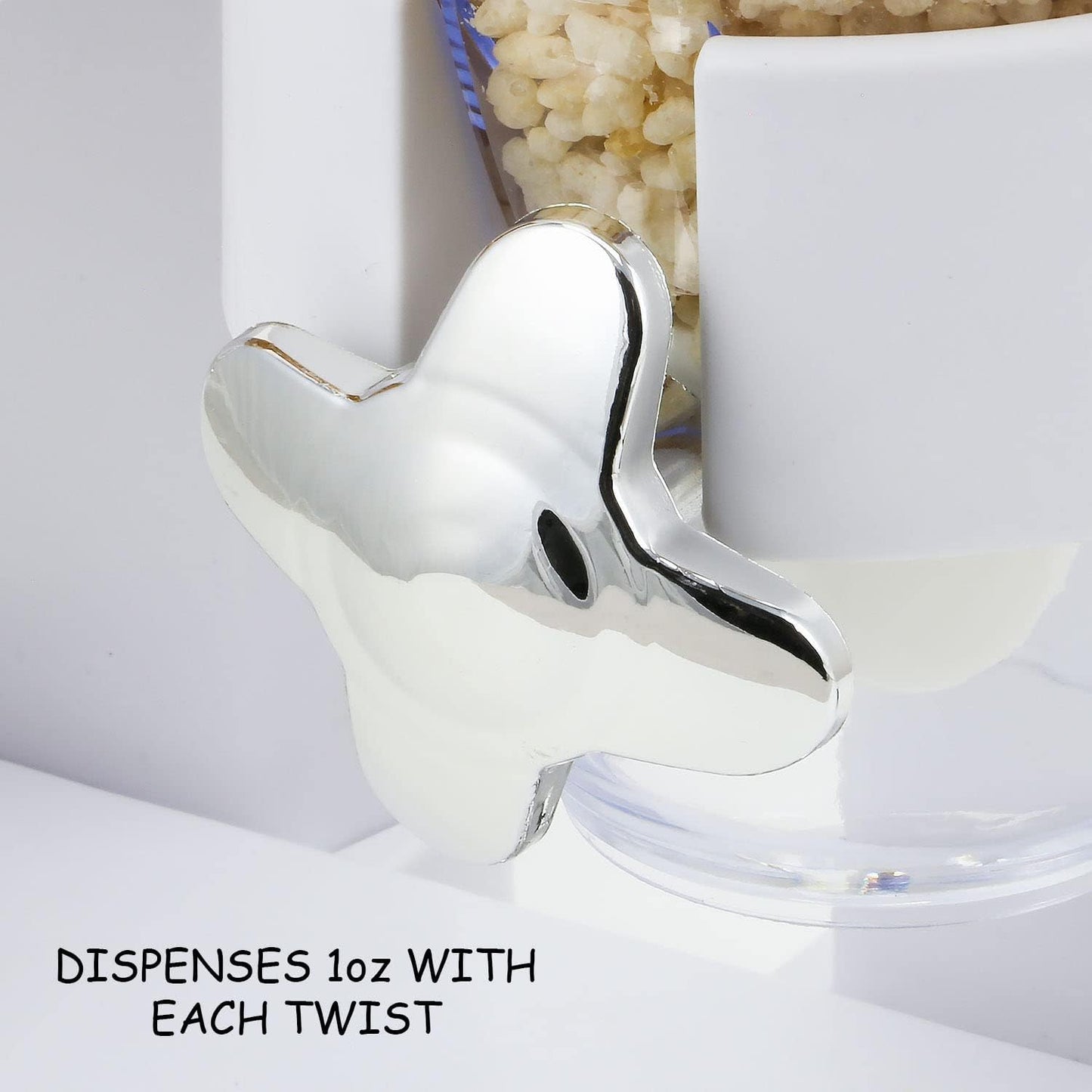Airtight Cereal Indispensable Dry Food Dispenser Storage Box 20lbs Cereal Dispenser Wall Mounted Single Double Cereal Dispenser (WHITE)