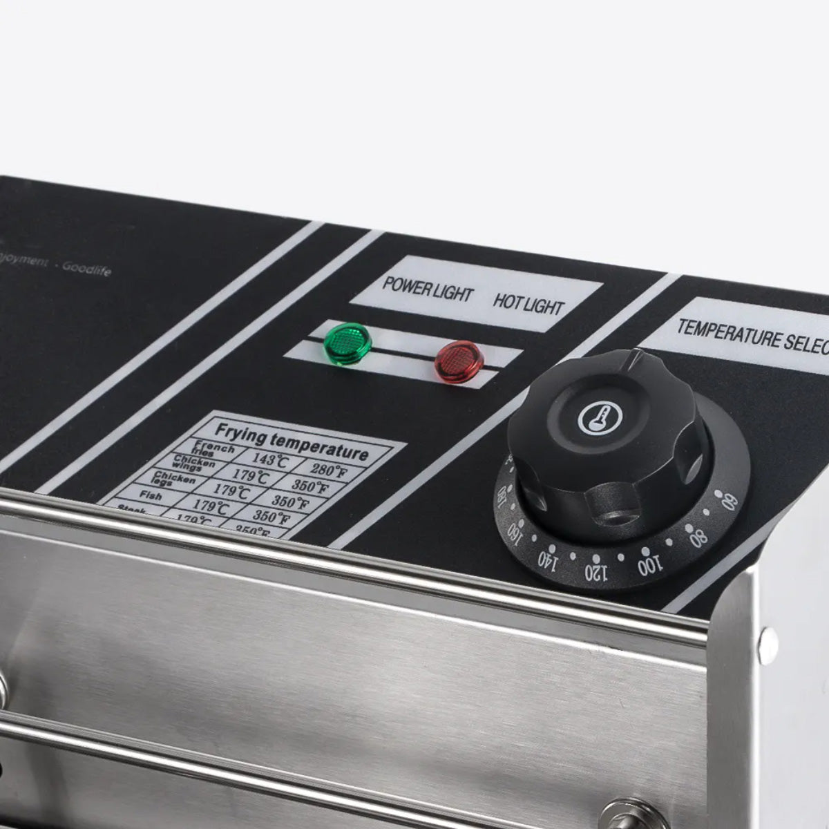Commercial Double Deep Fryer, 5.5L + 5.5L Capacity, Stainless Steel Electric Fryer with Temperature Control