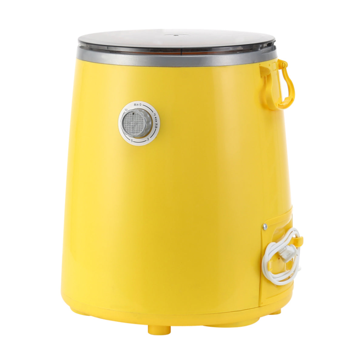 Portable Mini Washing Machine for Undergarments and Baby Clothes, Compact Design, White and Yellow Options