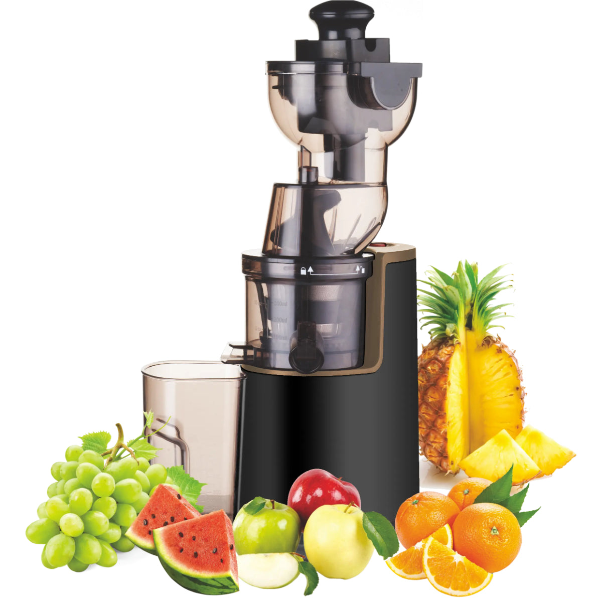 Juice Extractor 3-in-1 Cold Press Juicer Machine, Stainless Steel Multi-Function Slow Juice Maker for Fruits/Vegetables, Orange Juice Maker for Home, Office, Cafe, Restaurant