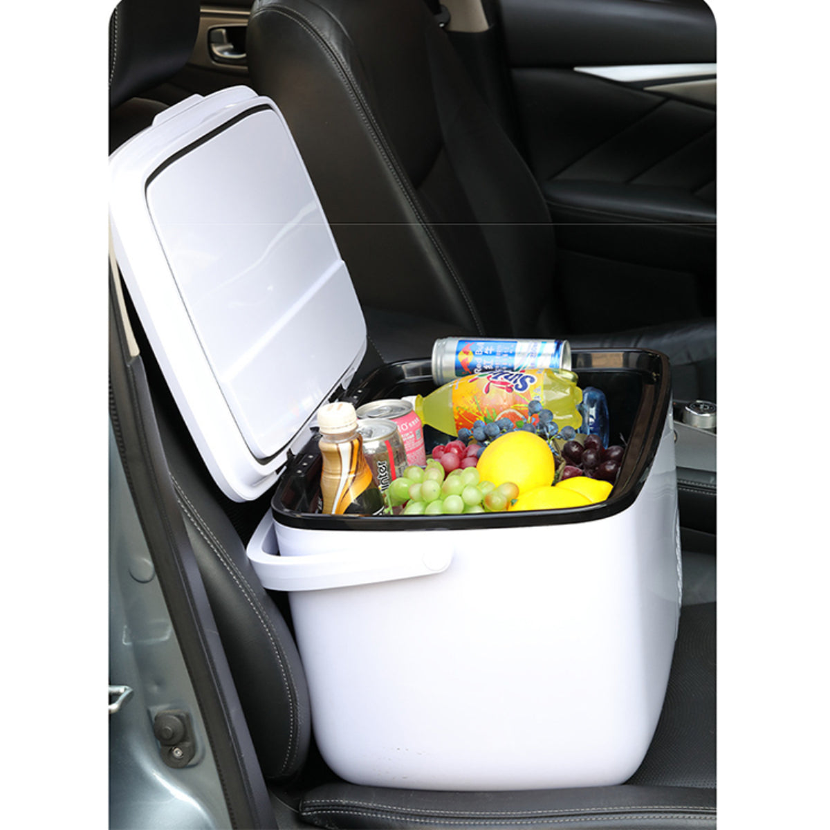 18L Portable Car Refrigerator, 12V/24V Dual Voltage, -20°C Freezing Capability, Dual Zone Cooling