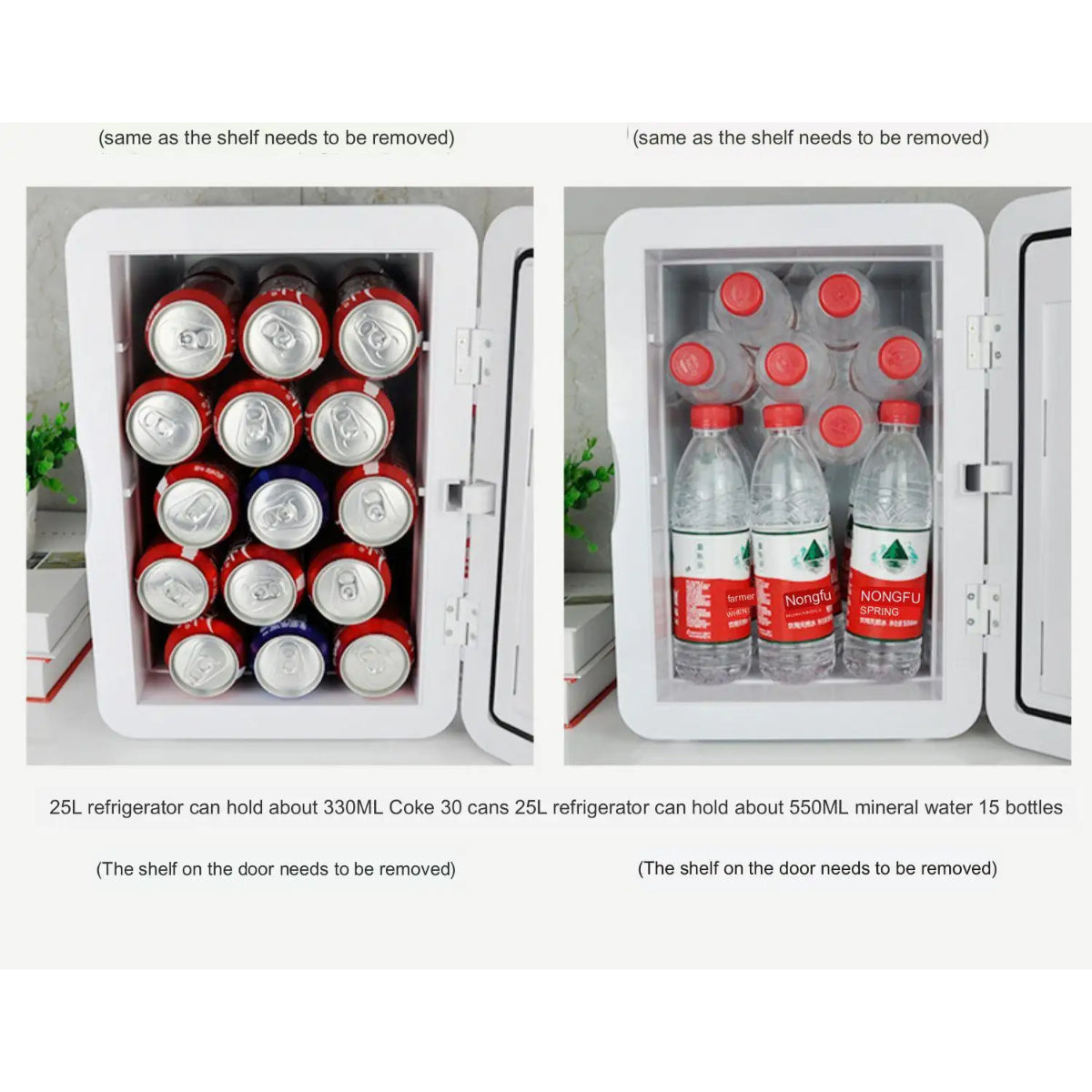 Mini Fridge 8L, Portable Cooler and Warmer for Beverages and Skincare, Multi-Purpose Storage for Car and Home.