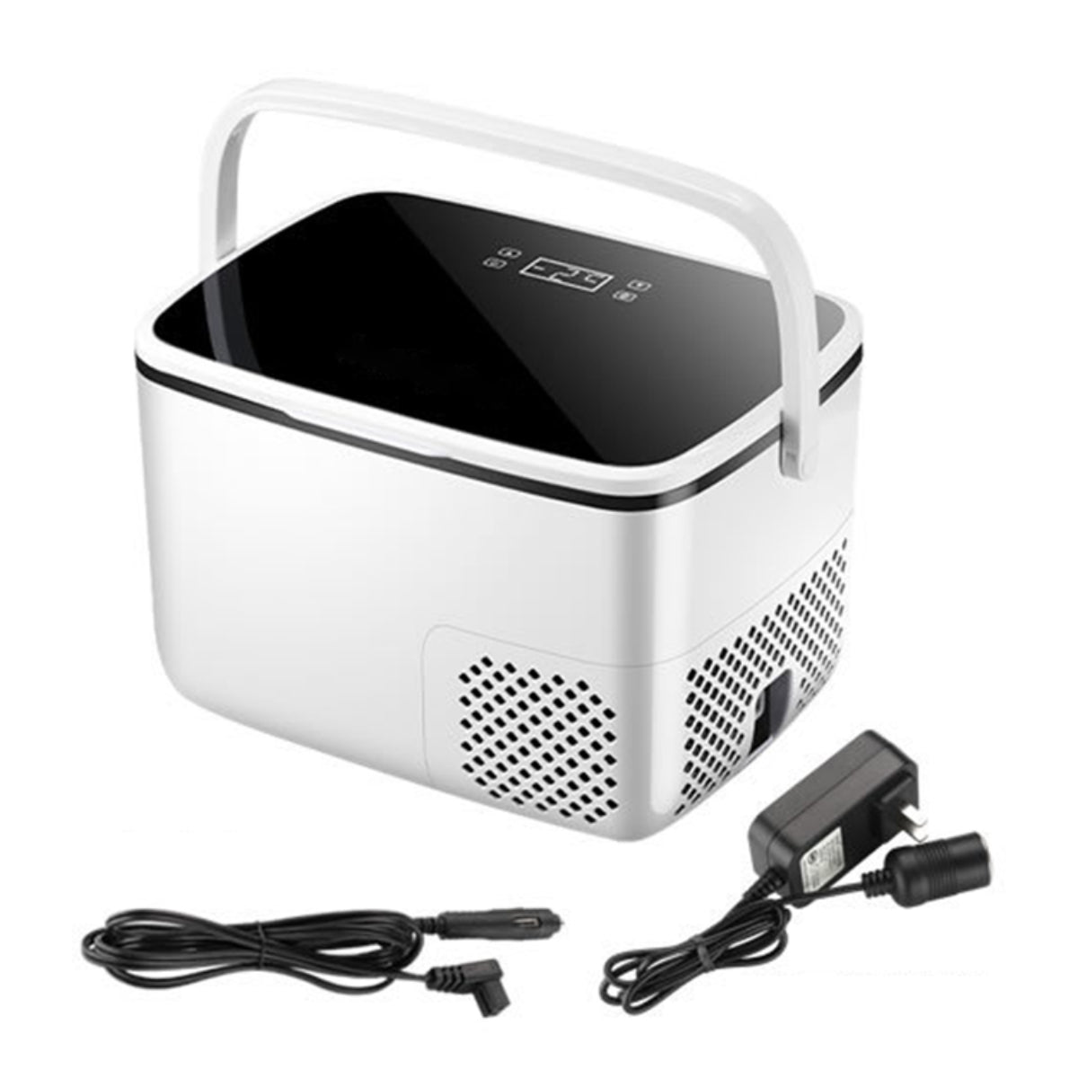 18L Portable Car Refrigerator, 12V/24V Dual Voltage, -20°C Freezing Capability, Dual Zone Cooling