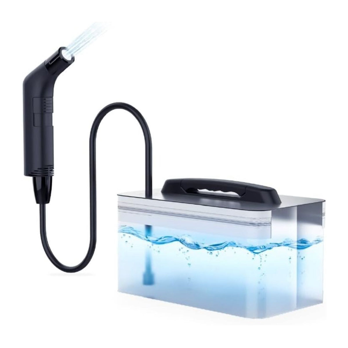 Portable Bidet,For Travel Shattaf | Portable Shattaf Rechargeable, Travel Camping Bidet Shower Sprayer Travel bidet shattaf shataf almusafir (Water Tank, Black)