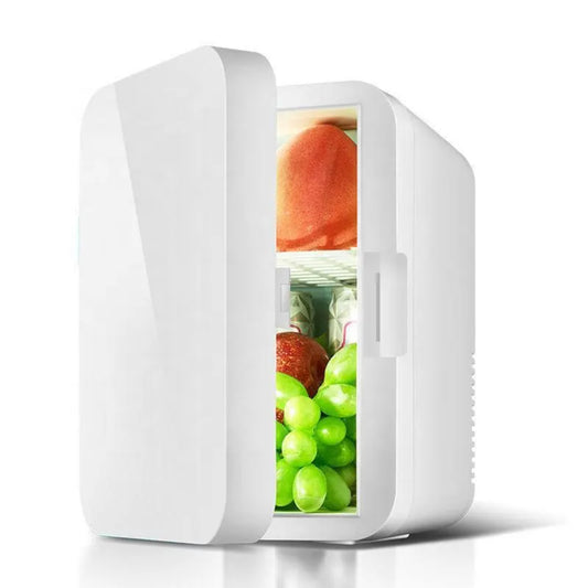 Mini Fridge 8L, Portable Cooler and Warmer for Beverages and Skincare, Multi-Purpose Storage for Car and Home.