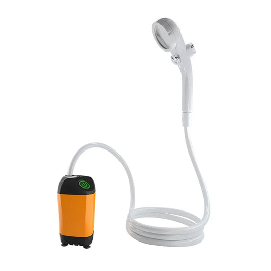 Portable Electric Camping Shower with Digital Temperature Display, USB Rechargeable Pump, Outdoor Shower Head for Hiking, Travel, Beach: Buy Online at Best Price in UAE - Amazon.ae