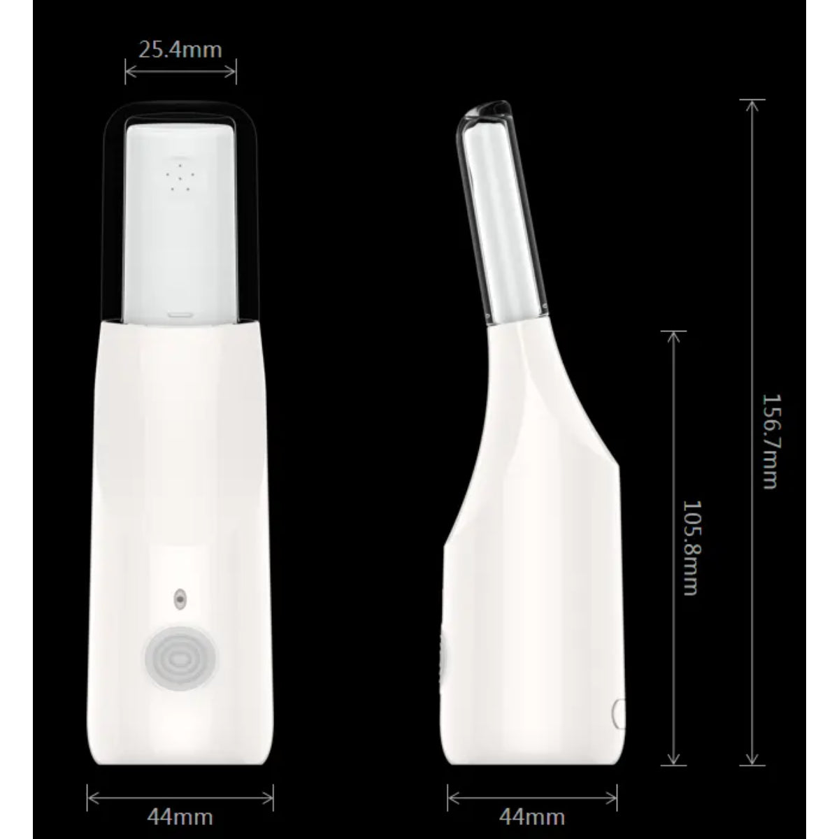 Portable Electric Bidet Sprayer, 3 Speed Settings, 350ml Reservoir, USB Type-C Charging, White