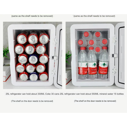 Mini Fridge 8L, Portable Cooler and Warmer for Beverages and Skincare, Multi-Purpose Storage for Car and Home.