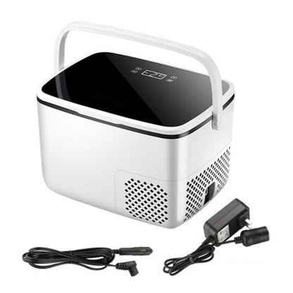 18L Portable Car Refrigerator, 12V/24V Dual Voltage, -20°C Freezing Capability, Dual Zone Cooling