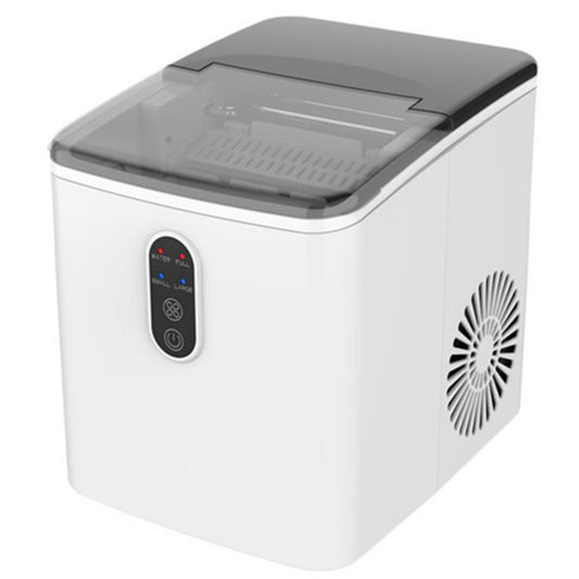 24H Portable Ice Maker Self-Cleaning Countertop Ice Machine 2 Sizes Bullet Ice Cubes for Home Kitchen Office Bar Party, White