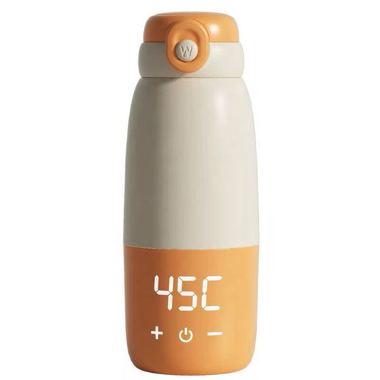 Portable Milk and Water Warmer for Baby, Cordless Travel Milk Warmer for Baby, Breastmilk Warmer On The Go, USB Rechargeable Portable Bottle Warmer for Travel, Car, Outdoors