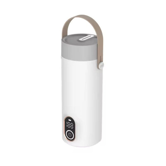 Portable Electric Travel Kettle, 400ml Capacity, 300W, Digital Display, 4 Temperature Settings, White