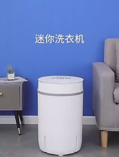 Portable Mini Washing Machine, 5Kg Capacity, 300W Power, with Scheduling Function, White