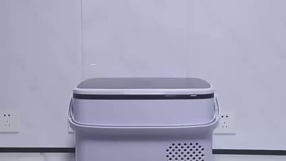 18L Portable Car Refrigerator, 12V/24V Dual Voltage, -20°C Freezing Capability, Dual Zone Cooling